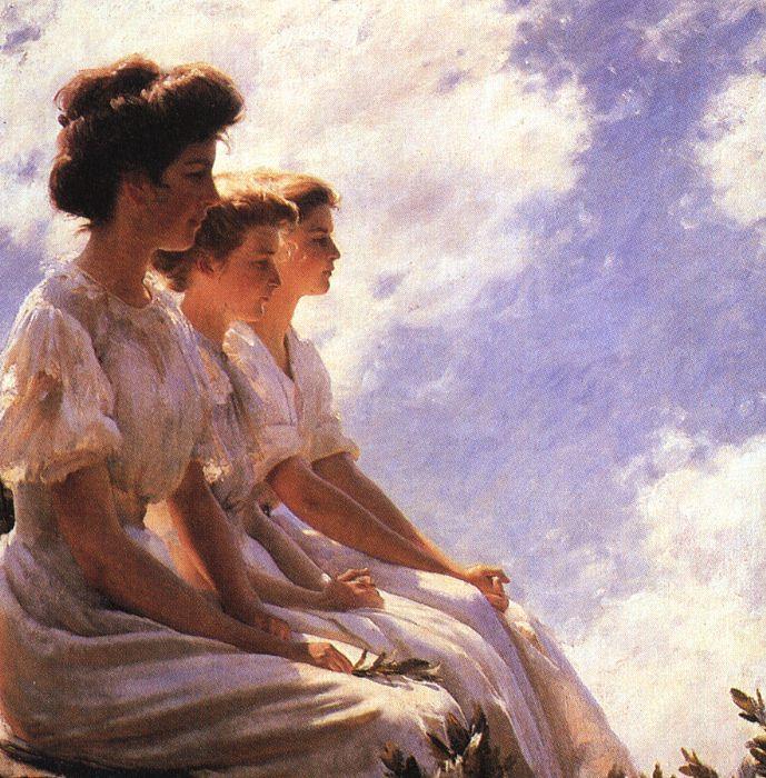 Charles Courtney Curran On the Heights